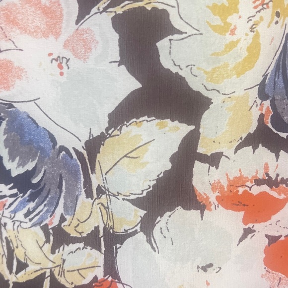 Theory Rustic Floral 100% Silk Dress - Picture 5 of 7